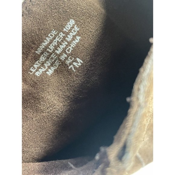 Nine West Vintage American Brown Suede Leather Slouchy Boots 7 M Boho Peasant - Picture 12 of 13